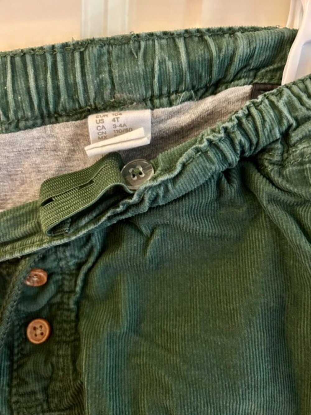H&M Toddler Corduroy Lined Pants – Size 4T – Cozy Fall & Winter Favorite!